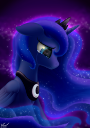 Size: 1750x2500 | Tagged: safe, artist:symbianl, character:princess luna, license:cc-by-nc-nd, crying, solo