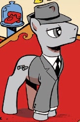 Size: 248x381 | Tagged: safe, artist:andypriceart, idw, species:pony, andy you magnificent bastard, batman, comic, easter egg, observer (character), red phone, solo, telephone