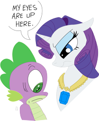 Size: 1721x2104 | Tagged: safe, artist:andypriceart, artist:sketchmcreations, character:rarity, character:spike, gem, inkscape, simple background, transparent background, unamused, vector