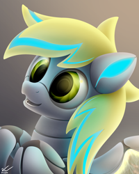 Size: 2000x2500 | Tagged: safe, artist:symbianl, character:derpy hooves, species:pegasus, species:pony, license:cc-by-nc-nd, derpybot, female, mare, robot, robot derpy hooves, robot pony, roboticization, solo