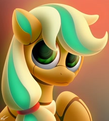 Size: 2250x2500 | Tagged: safe, artist:symbianl, character:applejack, species:pony, license:cc-by-nc-nd, android, applebot, female, robot, robot pony, roboticization, solo