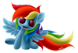 Size: 2000x1375 | Tagged: safe, artist:symbianl, character:rainbow dash, license:cc-by-nc-nd, chibi, cute, dashabetes, solo, symbianl is trying to murder us, weapons-grade cute