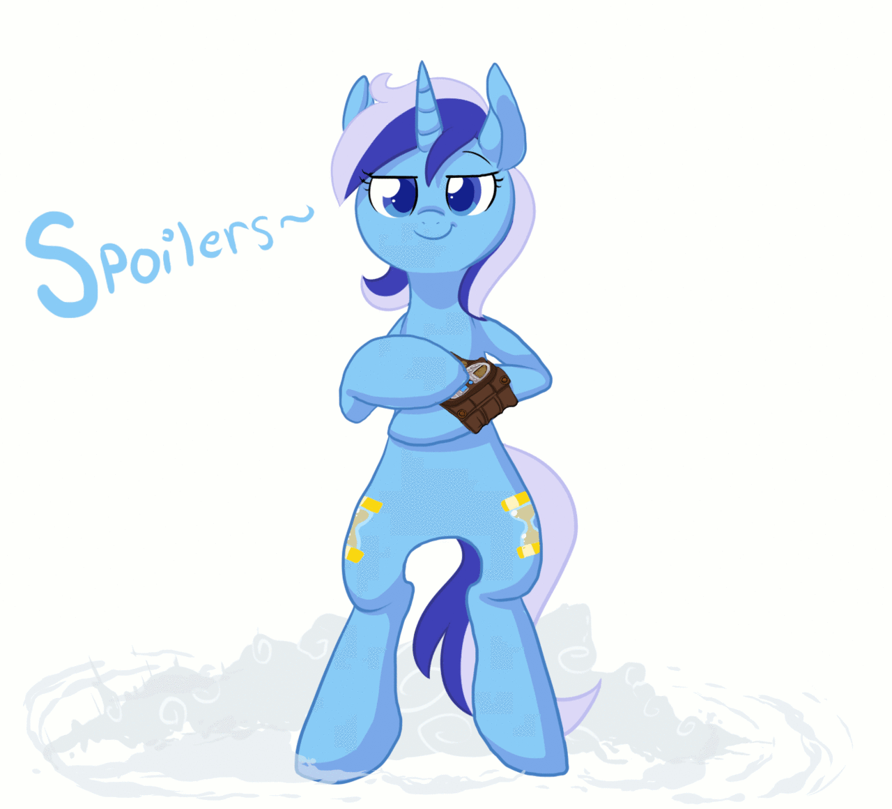 Size: 1280x1160 | Tagged: safe, artist:buljong, character:minuette, animated, ask, ask doctor whooves, river song, solo, spoiler, tumblr