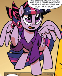 Size: 932x1156 | Tagged: safe, idw, character:twilight sparkle, character:twilight sparkle (alicorn), species:alicorn, species:pony, clothing, costume, female, mare, outfit catalog, pirate, solo