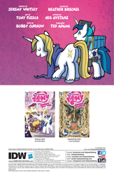 Size: 1041x1600 | Tagged: safe, artist:tonyfleecs, idw, character:prince blueblood, character:shining armor, species:pony, species:unicorn, butt, duo, male, plot, preview
