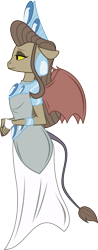 Size: 689x1756 | Tagged: safe, artist:carnifex, artist:invader-matt, edit, idw, character:queen haydon, species:gargoyle, g4, colored, female, fiendship is magic, idw showified, simple background, solo, transparent background, vector