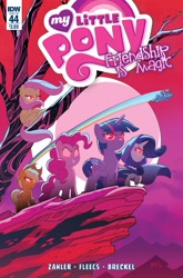 Size: 1054x1600 | Tagged: safe, idw, official comic, character:applejack, character:fluttershy, character:pinkie pie, character:rainbow dash, character:rarity, character:twilight sparkle, character:twilight sparkle (alicorn), species:alicorn, species:pony, andy price, cover, female, flying, glowing eyes, mane six, mare, ponies of dark water, red eyes, thom zahler, tony fleecs