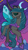 Size: 402x728 | Tagged: safe, idw, character:queen chrysalis, species:changeling, mirror universe, reversalis, solo, stained glass