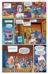 Size: 600x922 | Tagged: safe, artist:brendahickey, idw, official comic, character:bon bon, character:lyra heartstrings, character:maud pie, character:rarity, character:sweetie drops, species:pony, advertisement, big boy the cloud gremlin, cloud gremlins, comic, deep strata, goblin, idw advertisement, jem, jerrica benton, lightly watermarked, preview, profeessor strata, watermark