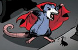 Size: 157x101 | Tagged: safe, idw, character:tiberius, mirror universe, opossum, solo