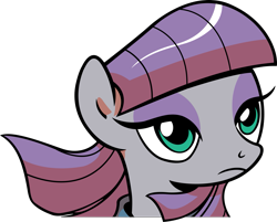 Size: 1863x1500 | Tagged: safe, artist:leapingriver, derpibooru original, idw, character:maud pie, bust, portrait, simple background, solo, transparent background, vector, windswept mane