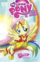 Size: 300x465 | Tagged: safe, idw, official, official comic, character:fluttershy, species:pony, comic, cover, idw advertisement, jetpack comics