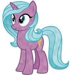 Size: 2800x3000 | Tagged: safe, artist:cheezedoodle96, derpibooru original, idw, character:radiant hope, species:crystal pony, species:pony, female, idw showified, inkscape, mare, simple background, solo, transparent background, vector