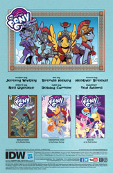Size: 597x918 | Tagged: safe, artist:brendahickey, idw, official comic, character:bella breeze, character:flash magnus, character:grimhoof, character:nimbus dash, species:pegasus, species:pony, legends of magic, preview, royal legion