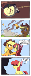 Size: 800x1976 | Tagged: safe, artist:karzahnii, character:apple bloom, character:applejack, episode:one bad apple, g4, my little pony: friendship is magic, alternate ending, bad end, bomb, breaking bad, comic, implied babs, implied death, implied murder, revenge, time bomb