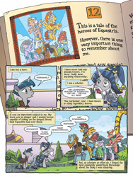 Size: 768x1024 | Tagged: safe, artist:tonyfleecs, idw, official comic, character:flash magnus, character:meadowbrook, character:mistmane, character:rockhoof, character:somnambula, character:star swirl the bearded, character:stygian, species:earth pony, species:pegasus, species:pony, species:unicorn, g4, legends of magic, canterlot, canterlot gardens, curved horn, pillars of equestria, preview