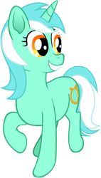 Size: 535x941 | Tagged: safe, artist:malte279, character:lyra heartstrings, species:pony, species:unicorn, female, free to use, happy, mare, simple background, smiling, solo, three quarter view, transparent background, vector