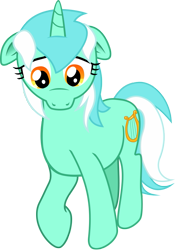 Size: 633x905 | Tagged: safe, artist:malte279, character:lyra heartstrings, species:pony, species:unicorn, female, free to use, mare, sad, simple background, three quarter view, transparent background, vector