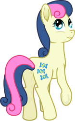 Size: 473x756 | Tagged: safe, artist:malte279, character:bon bon, character:sweetie drops, species:earth pony, species:pony, female, free to use, looking back, mare, rear view, simple background, solo, three quarter view, transparent background, vector