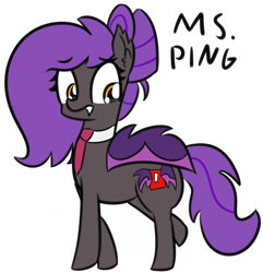 Size: 1280x1328 | Tagged: safe, artist:artiks, oc, oc only, oc:miss ping, species:bat pony, species:pony, 30 minute art challenge, female, mare, simple background, solo, white background