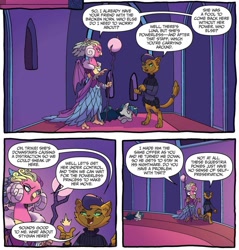Size: 1175x1228 | Tagged: safe, artist:tonyfleecs, idw, character:capper dapperpaws, character:princess eris, character:stygian, my little pony: the movie (2017), nightmare knights, sarimanok, the alley cat