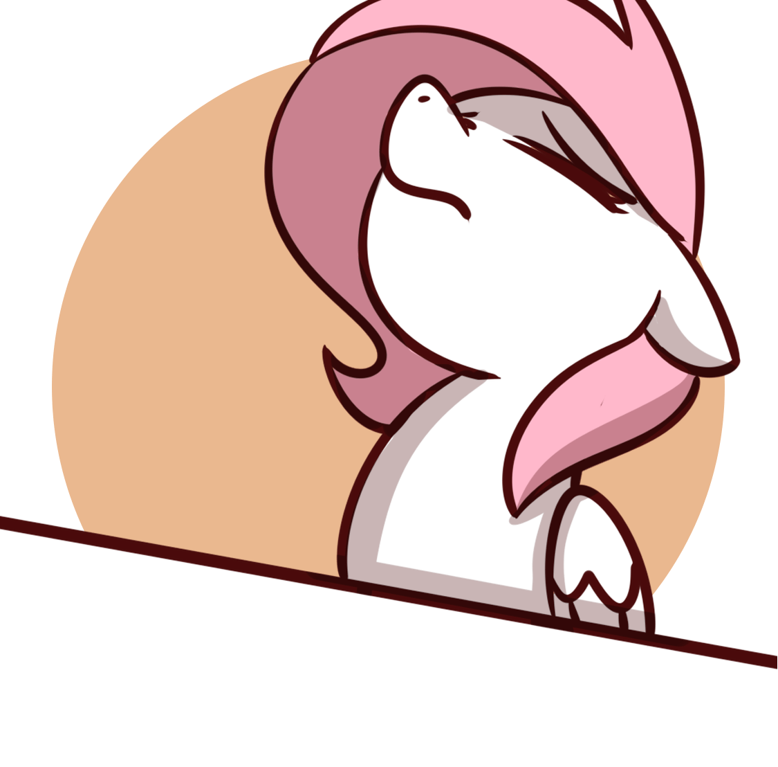 Size: 1125x1108 | Tagged: safe, artist:sugar morning, oc, oc only, oc:sugar morning, species:pegasus, species:pony, animated, bust, circle background, eyes closed, facedesk, female, floppy ears, frown, gif, headbang, mare, meme, portrait, reaction image, simple background, sitting, solo, table, white background