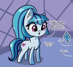 Size: 2195x2034 | Tagged: safe, artist:artiks, character:sonata dusk, species:earth pony, species:pony, episode:find the magic, g4, my little pony:equestria girls, art of the dress, cheek fluff, chest fluff, cute, ear fluff, equestria girls ponified, female, food, implied rarity, mare, offscreen character, parody, ponified, solo, sonatabetes, sonataco, taco, taco dress, that pony sure does love tacos, that was fast