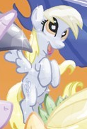 Size: 123x181 | Tagged: safe, idw, character:applejack, character:derpy hooves, character:twilight sparkle, species:crystal pony, crystallized