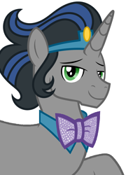 Size: 992x1376 | Tagged: safe, artist:disneymarvel96, edit, idw, character:good king sombra, character:king sombra, species:pony, species:unicorn, bow tie, bowties are cool, bust, crown, idw showified, jewelry, male, portrait, regalia, vector, vector edit