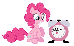 Size: 1472x910 | Tagged: safe, idw, character:pinkie pie, friends forever, best friends, blue's clues, crossover, grin, happy, my little pony, pink, smiling, tickety tock