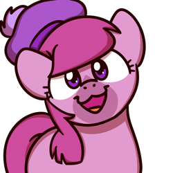 Size: 1000x1000 | Tagged: safe, artist:sugar morning, community related, species:kelpie, species:pony, briar (duck tales), clothing, duck tales, duck tales 2017, female, hat, open mouth, smiling, solo, sugar morning's smiling ponies
