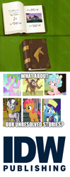 Size: 1064x2676 | Tagged: safe, edit, edited screencap, idw, screencap, character:applejack, character:babs seed, character:cozy glow, character:fluttershy, character:jack pot, character:pinkie pie, character:rainbow dash, character:rarity, character:scorpan, character:spike, character:twilight sparkle, character:twilight sparkle (alicorn), character:zecora, species:alicorn, species:dragon, species:earth pony, species:gargoyle, species:pegasus, species:pony, species:unicorn, species:zebra, episode:father knows beast, episode:grannies gone wild, episode:marks for effort, episode:the last problem, episode:twilight's kingdom, g4, my little pony: friendship is magic, leak, book, book cover, book ending, cover, egg, gigachad spike, hope, idw publishing, meme, missed opportunities, older, older applejack, older fluttershy, older pinkie pie, older rainbow dash, older rarity, older spike, older twilight, origins, princess twilight 2.0, spike's egg, spike's fake mother, spike's mother, text, there is hope, winged spike