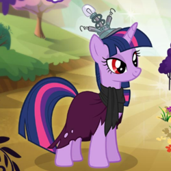 Size: 700x700 | Tagged: safe, gameloft, idw, screencap, character:twilight sparkle, species:pony, idw showified, my little pony game, ponies of dark water, red eyes, tyrant sparkle