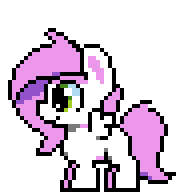 Size: 192x192 | Tagged: safe, artist:bitassembly, artist:sugar morning, oc, oc only, oc:sugar morning, species:pegasus, species:pony, animated, blinking, chibi, cute, female, pixel art, simple background, solo, sprite, transparent background