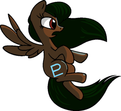 Size: 648x594 | Tagged: safe, artist:vgc2001, idw, species:pegasus, species:pony, g4, female, mare, open mouth, ponified, profile, sailor moon, sailor pluto, spread wings, wings