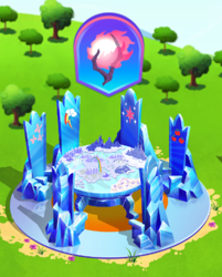 Size: 372x462 | Tagged: safe, gameloft, idw, cutie map, limited-time story, nightmare knights, the anonymous campsite