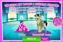 Size: 1039x688 | Tagged: safe, gameloft, idw, official, species:pony, species:unicorn, advertisement, costs real money, frankenstag's monster, frankenstein's monster, gem, idw showified, sale