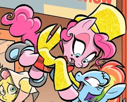 Size: 441x356 | Tagged: safe, artist:jay fosgitt, idw, character:pinkie pie, species:earth pony, species:pony, clothing, columbia, costume, rocky horror picture show