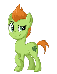 Size: 1656x2160 | Tagged: safe, artist:thecheeseburger, idw, species:earth pony, species:pony, cloverleaf, female, idw showified, mare, simple background, solo, transparent background, vector