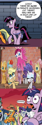 Size: 916x2724 | Tagged: safe, edit, idw, screencap, character:applejack, character:fluttershy, character:good king sombra, character:king sombra, character:pinkie pie, character:rainbow dash, character:rarity, character:twilight sparkle, character:twilight sparkle (alicorn), species:alicorn, species:earth pony, species:pegasus, species:pony, species:unicorn, g4.5, my little pony:pony life, clothing, female, freckles, hat, mane six, mare, wide eyes