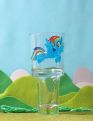 Size: 1024x1332 | Tagged: safe, artist:malte279, character:rainbow dash, craft, glass, glass painting
