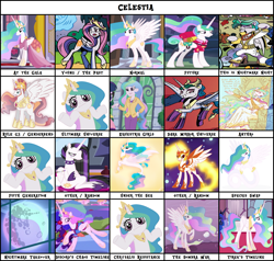 Size: 2393x2280 | Tagged: artist needed, safe, edit, edited screencap, idw, part of a set, screencap, character:daybreaker, character:princess celestia, character:principal celestia, species:alicorn, species:anthro, species:lamia, species:pony, species:seapony (g4), episode:a royal problem, episode:between dark and dawn, episode:my little shop of horrors, episode:the cutie re-mark, g4, my little pony: friendship is magic, my little pony:equestria girls, alternate timeline, at the gala, chaotic timeline, chrysalis resistance timeline, clown celestia, crystal war timeline, dark mirror universe, evil celestia, meme, meme template, nightmare night, nightmare takeover timeline, original species, pink-mane celestia, prince solaris, princess celestia (g5), punklestia, retirement, rule 63, seaponified, shrug, species swap, template, tirek's timeline, ultimare universe, young celestia, younger