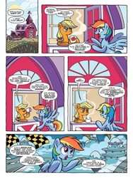 Size: 768x1024 | Tagged: safe, artist:tonyfleecs, idw, character:applejack, character:rainbow dash, preview