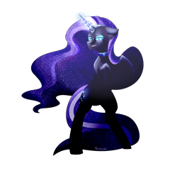 Size: 2046x2000 | Tagged: safe, artist:hicoojoo, idw, character:nightmare rarity, character:rarity, species:pony, bipedal, magic, rearing, simple background, solo, transparent background