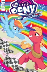 Size: 600x923 | Tagged: safe, artist:tonyfleecs, idw, character:big mcintosh, character:rainbow dash, cover