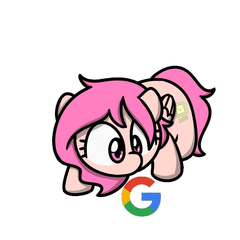 Size: 1000x1000 | Tagged: safe, artist:sugar morning, oc, oc only, oc:peach hack, species:pegasus, species:pony, animated, behaving like a cat, colored, commission, cute, cutie mark, female, google, google logo, mare, simple background, solo, sugar morning's play time, transparent background, ych result, your character here