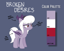 Size: 2560x2048 | Tagged: safe, artist:sugar morning, oc, oc only, oc:broken desires, species:demon pony, species:pony, commission, demon, female, horn, mare, original species, reference sheet, solo
