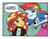 Size: 385x300 | Tagged: safe, artist:pencils, edit, editor:i-shooped-a-pwny, idw, character:rainbow dash, character:sunset shimmer, my little pony:equestria girls, clothing, derp, drool, faec, female, lip bite