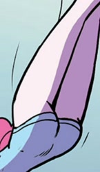Size: 717x1240 | Tagged: safe, artist:pencils, idw, character:pinkie pie, my little pony:equestria girls, ass, balloonbutt, butt, butt only, cropped, female, gymnastics, solo
