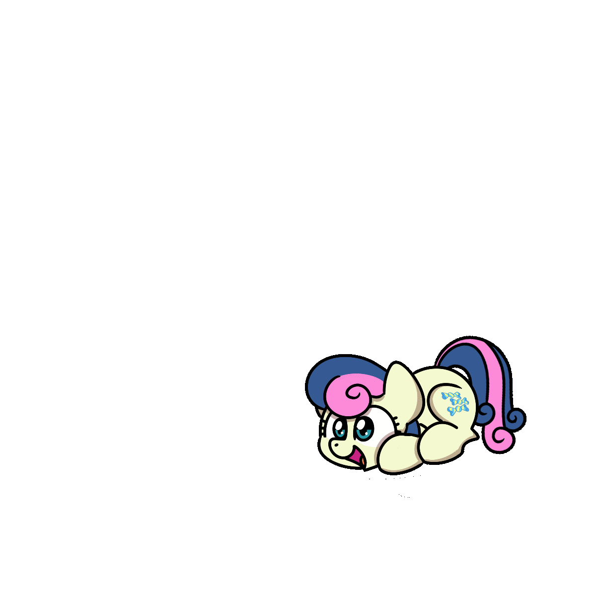 Size: 1200x1200 | Tagged: safe, artist:sugar morning, part of a set, character:bon bon, character:sweetie drops, species:earth pony, species:pony, animated, cute, female, happy, jumping, leaping, loop, mare, simple background, solo, sugar morning's jumping ponies, transparent background